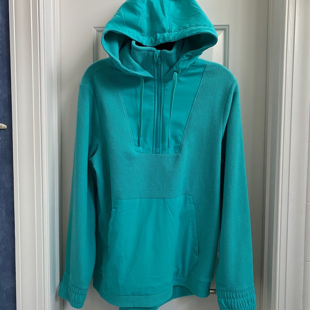 Teal Hooded Men's fleece hoodie